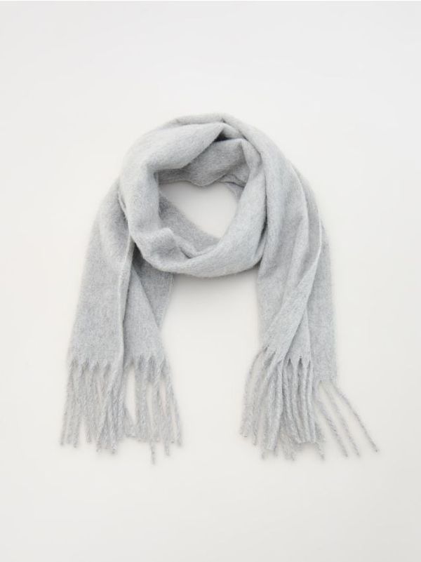 Reserved Reserved - Šal s resama - light grey
