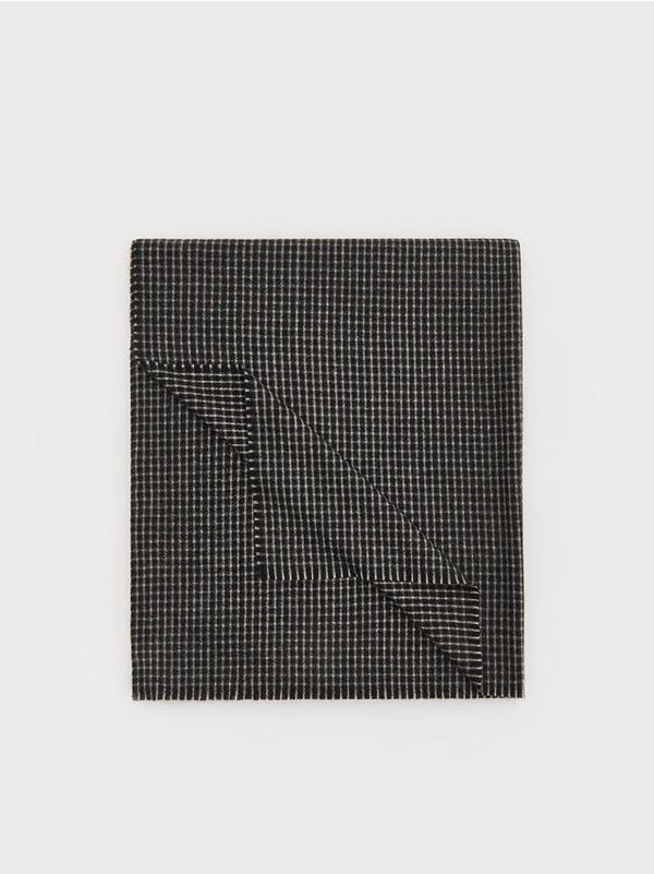 Reserved Reserved - Šal sa sitnim kariranim uzorkom - crno
