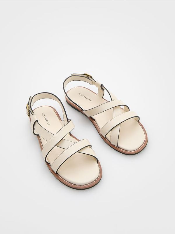 Reserved Reserved - Sandale od umjetne kože - boja kože