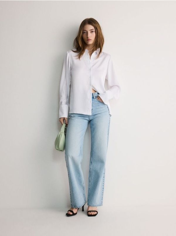 Reserved Reserved - Satenska košulja - krem