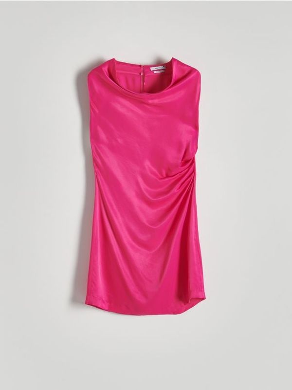 Reserved Reserved - Satenska mini haljina - boja fuksije
