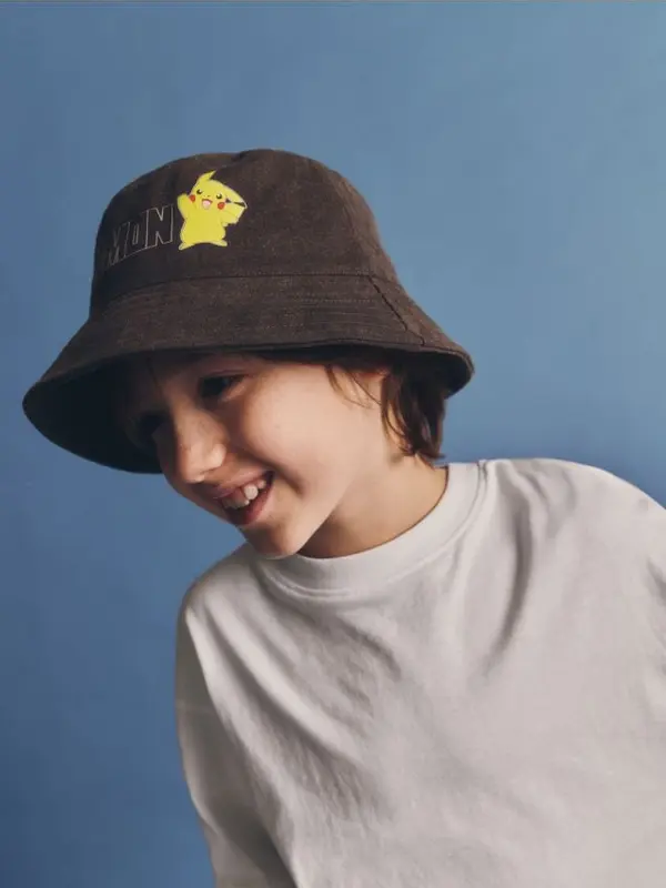 Reserved Reserved - Šešir bucket hat Pokémon - tamnosivo
