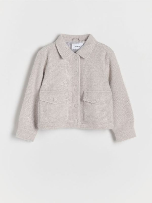 Reserved Reserved - Shacket jakna - light grey