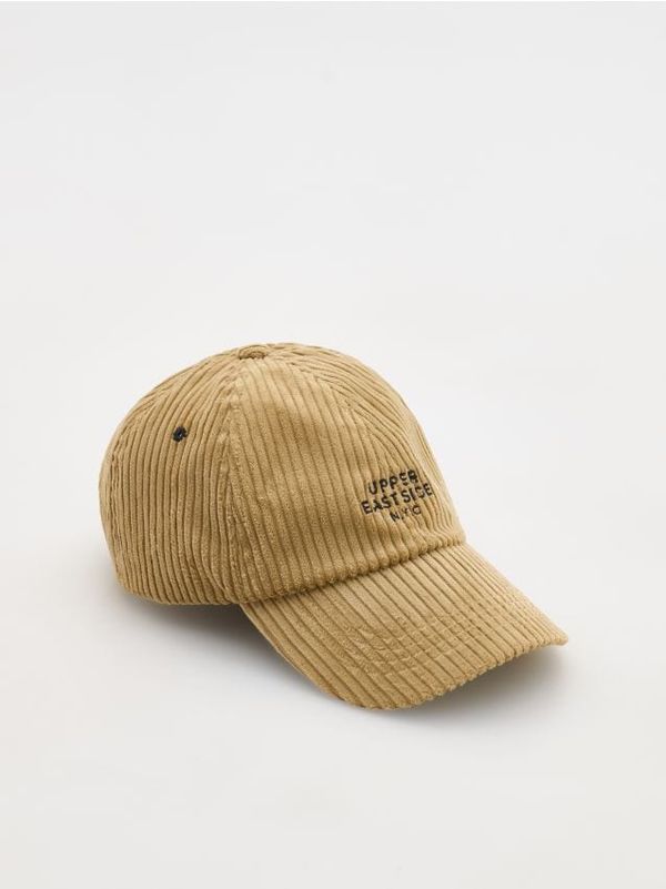 Reserved Reserved - Šilterica od rebrastog baršuna - bež