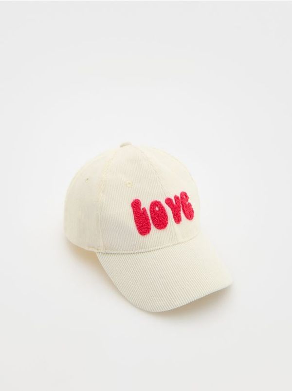 Reserved Reserved - Šilterica od rebrastog baršuna - krem