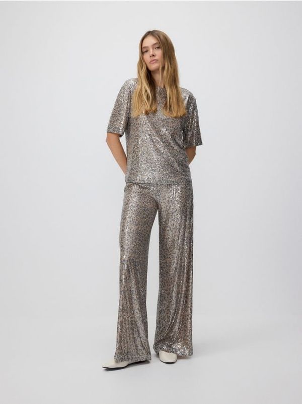 Reserved Reserved - Široke hlače sa šljokicama - šaren