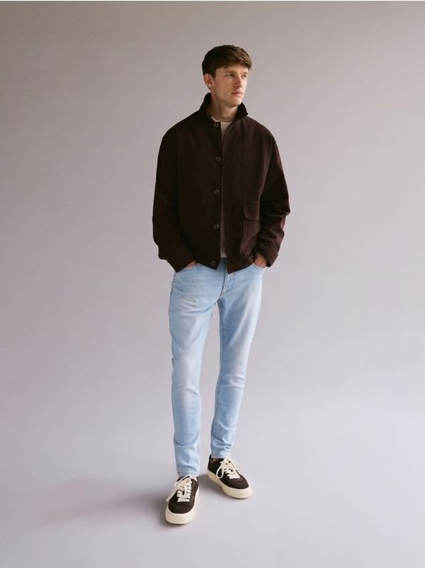 Reserved Reserved - Skinny traperice ispranog izgleda - plava