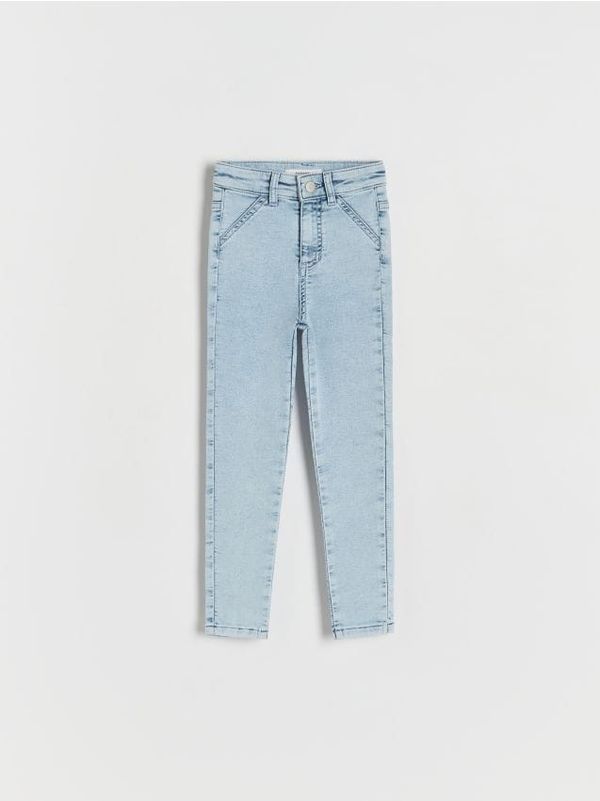 Reserved Reserved - Skinny traperice visokog struka - plava