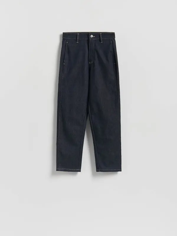 Reserved Reserved - Slim chino traperice - mornarsko plava