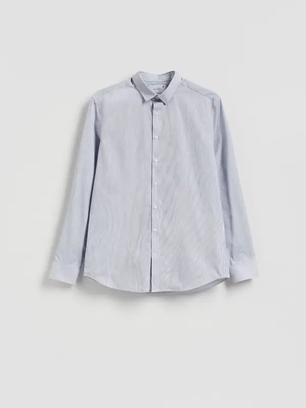 Reserved Reserved - Slim fit košulja s uzorkom - plava
