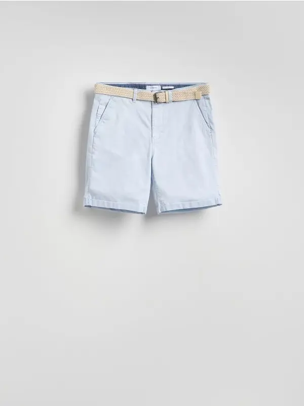 Reserved Reserved - Slim fit kratke hlače - bljedoplavo