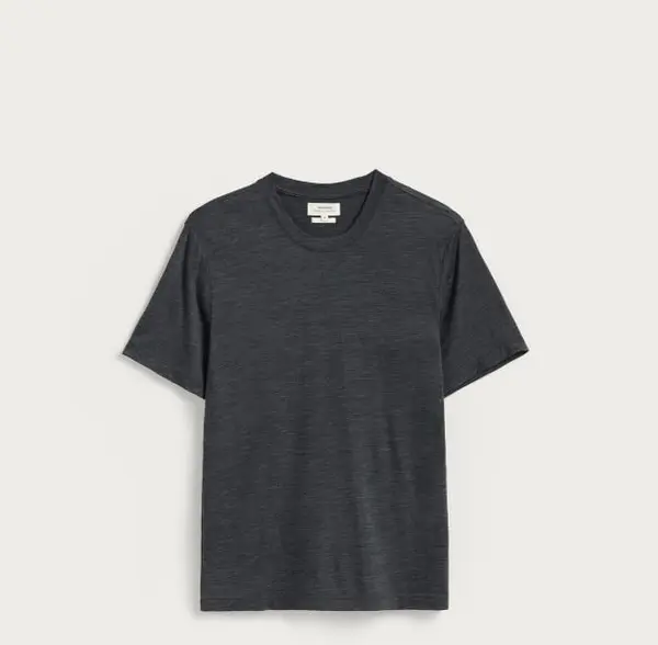 Reserved Reserved - Slim fit majica od merino vune - tamnosivo