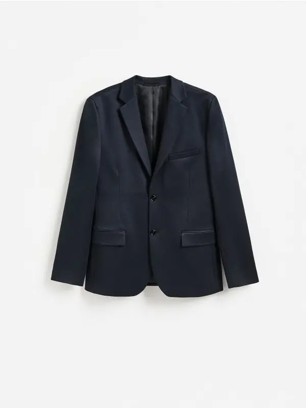 Reserved Reserved - Slim fit sako - mornarsko plava