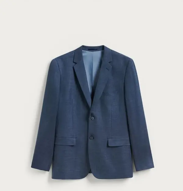 Reserved Reserved - Slim fit sako s mješavinom viskoze - indigo