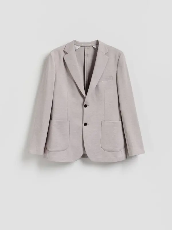 Reserved Reserved - Slim fit sako s viskozom - boja kestena