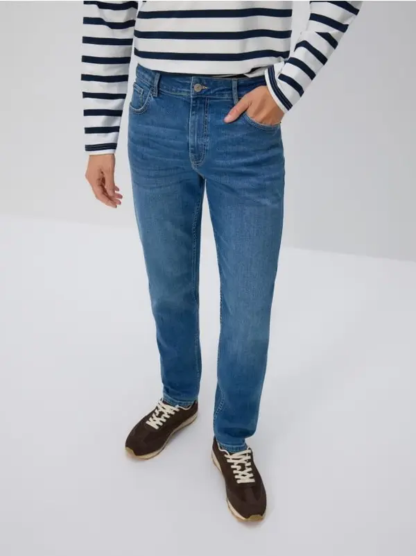 Reserved Reserved - Slim fit traperice - plavo