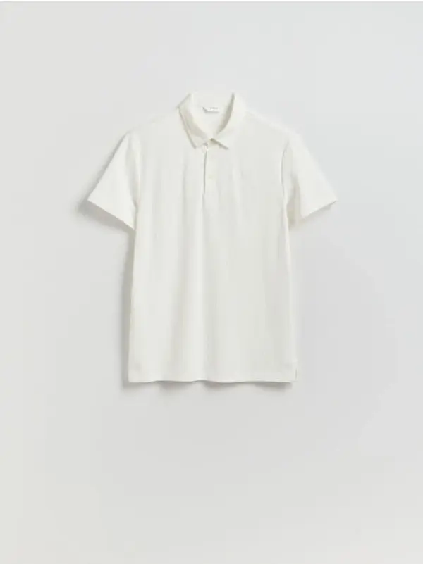 Reserved Reserved - Slim polo-majica - krem