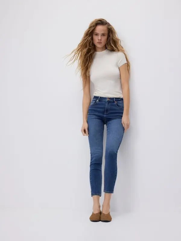 Reserved Reserved - Slim push up traperice - plavo
