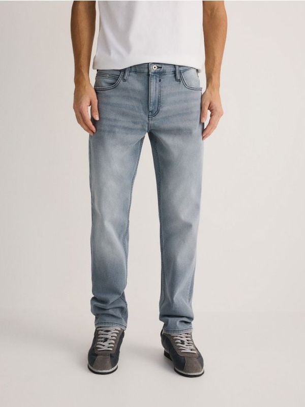 Reserved Reserved - Slim traperice isprana izgleda - svijetlo siva