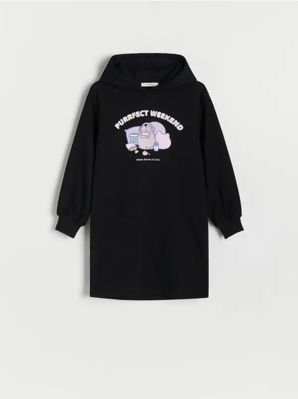 Reserved Reserved - Sportska haljina Pusheen - crno