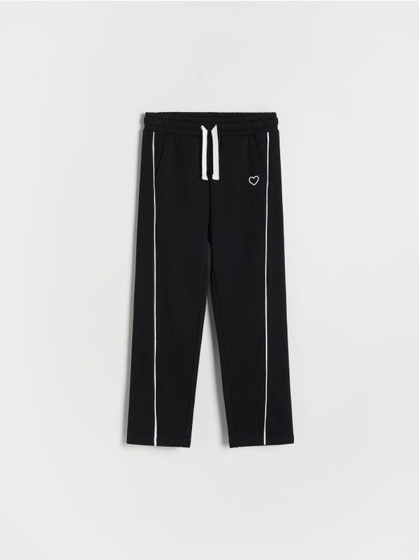 Reserved Reserved - Sportske hlače sa šavovima - crno