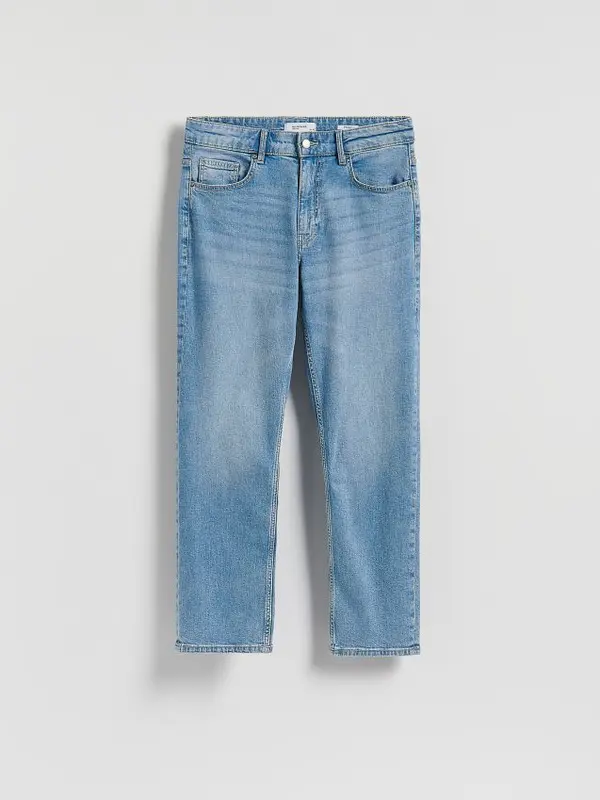 Reserved Reserved - Straight fit traperice - plava