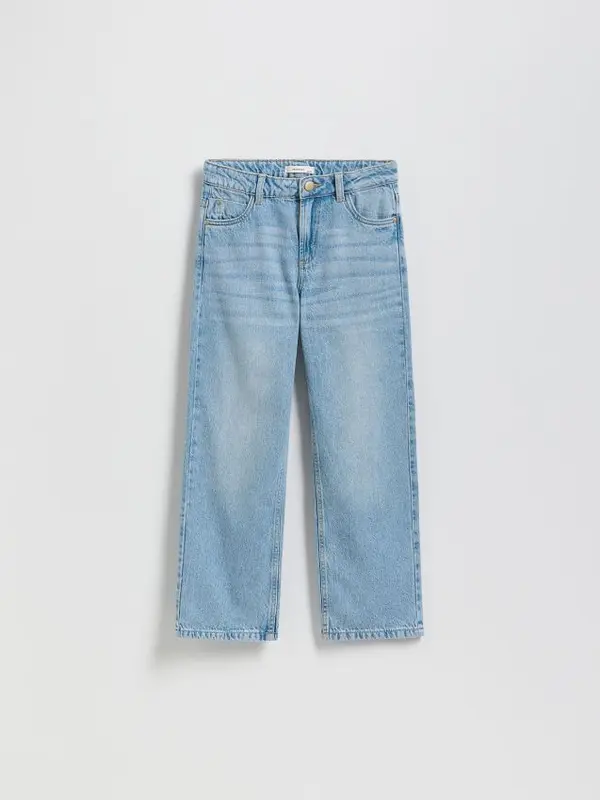 Reserved Reserved - Straight fit traperice - plava