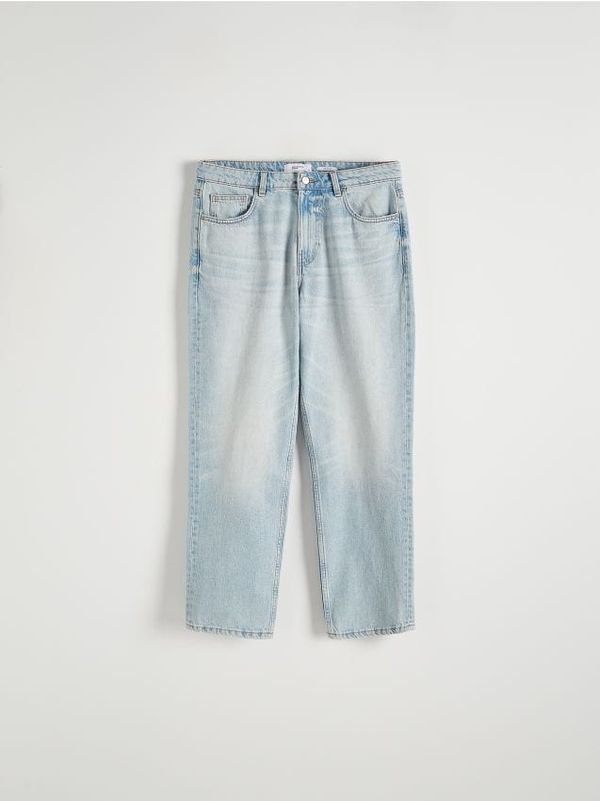 Reserved Reserved - Straight fit traperice - plava