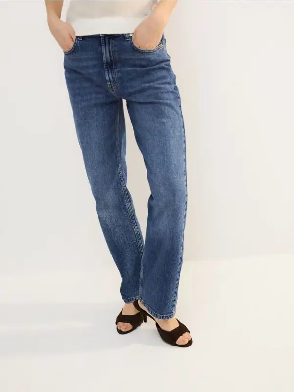 Reserved Reserved - Straight leg traperice - plava