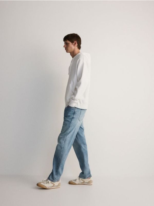 Reserved Reserved - Straight traperice s mješavinom liocela - plava