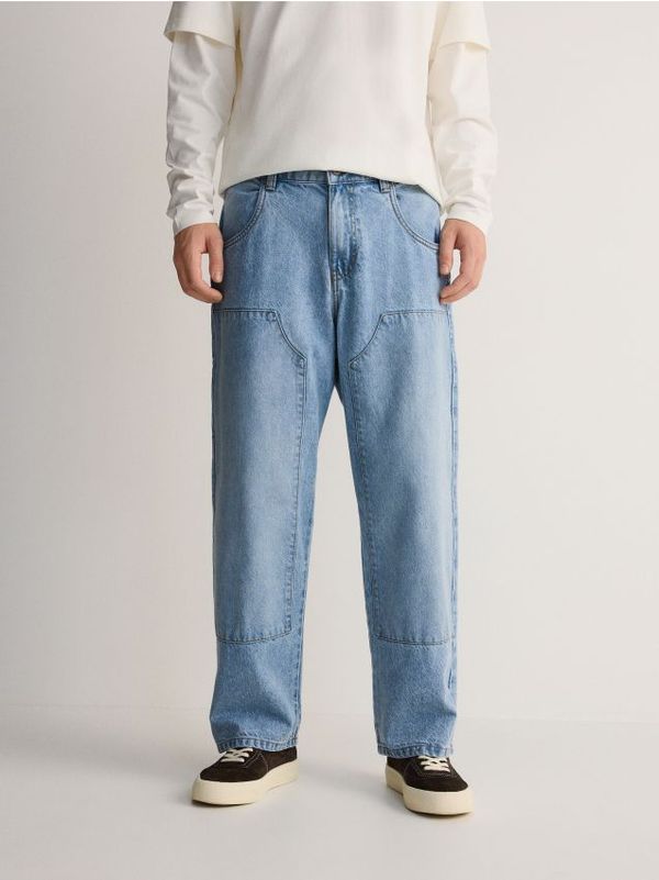 Reserved Reserved - Straight traperice sa šavovima - plava