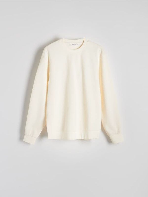 Reserved Reserved - Strukturirani gornji dio trenirke - krem