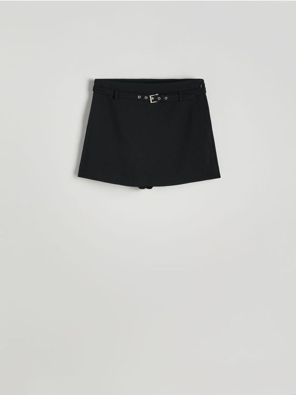 Reserved Reserved - Suknja-hlače s pojasom - crno