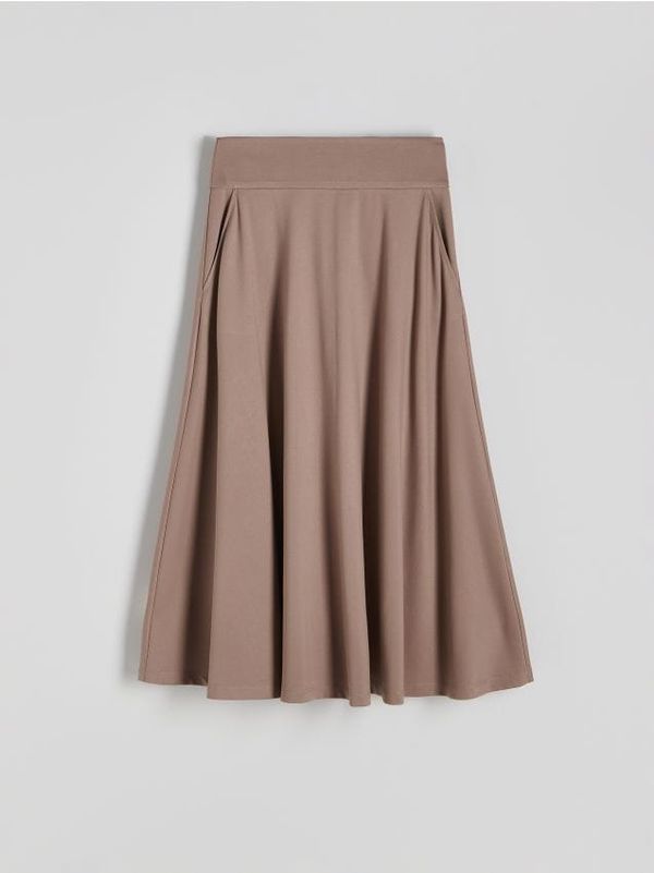 Reserved Reserved - Suknja koja se širi - boja kože