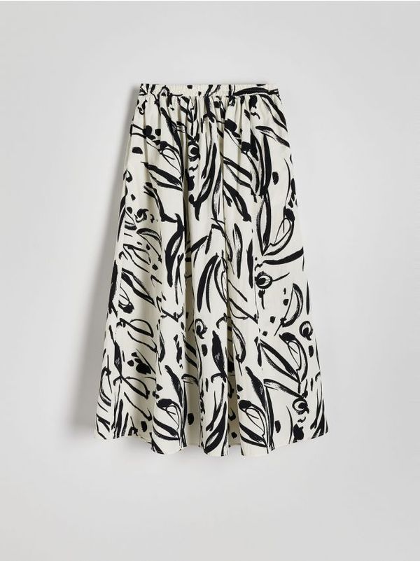 Reserved Reserved - Suknja od tkanine s uzorkom - crno