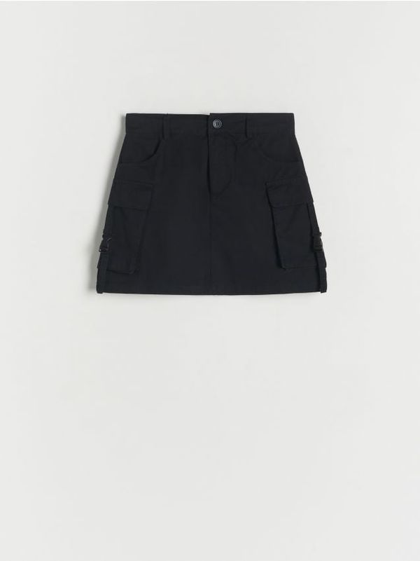 Reserved Reserved - Suknja s cargo džepovima - crno