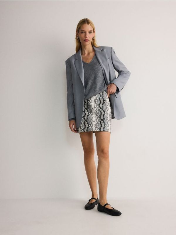 Reserved Reserved - Suknja sa životinjskim uzorkom - šaren