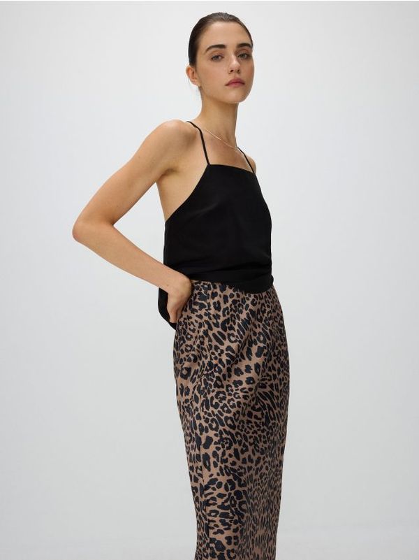 Reserved Reserved - Suknja sa životinjskim uzorkom - šaren