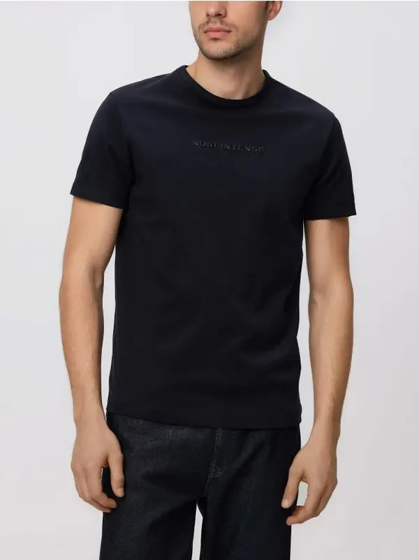 Reserved Reserved - T-shirt slim fit s printom - crno