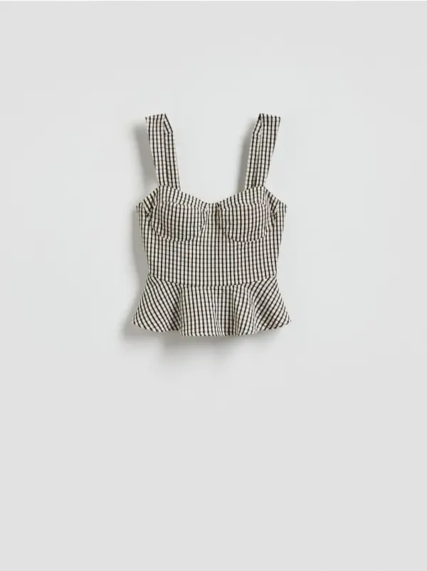Reserved Reserved - Tanki karirani top - crno