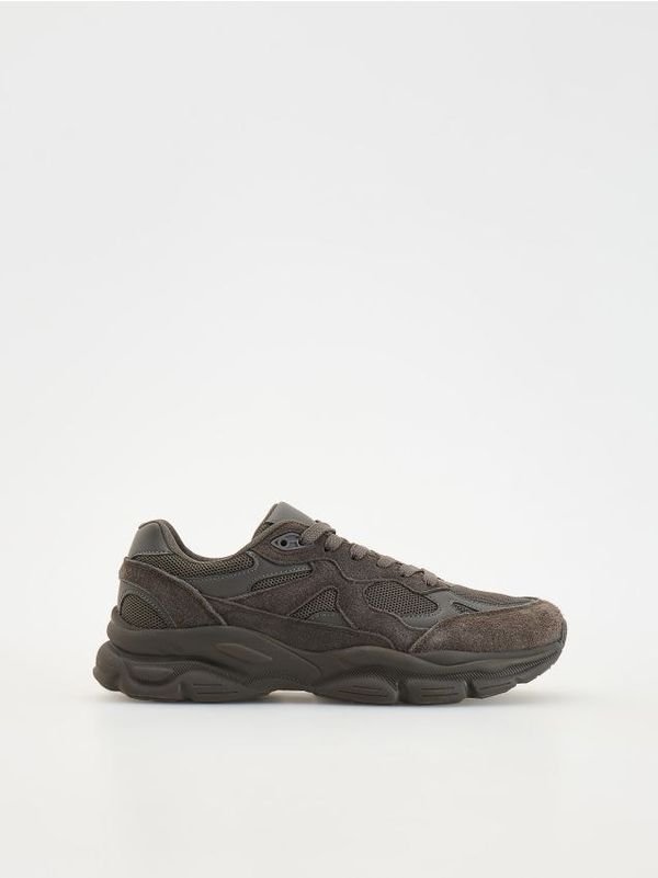 Reserved Reserved - Tenisice od kombiniranih materijala - tamnosivo