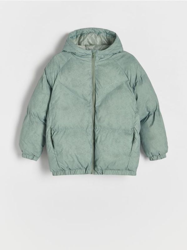 Reserved Reserved - Termoizolirana jakna s kapuljačom - bljedozeleno