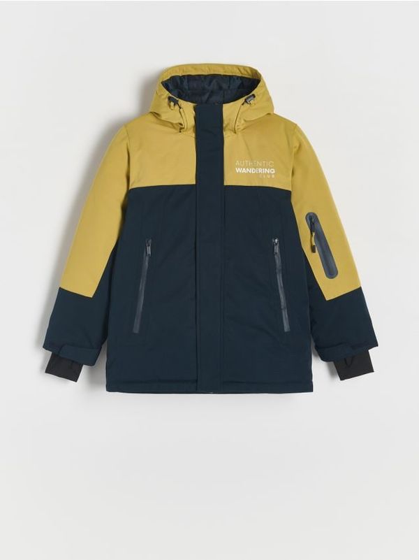 Reserved Reserved - Termoizolirana jakna s kapuljačom - mornarsko plava