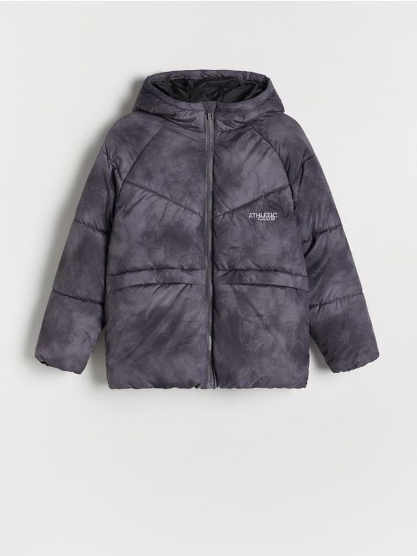 Reserved Reserved - Termoizolirana jakna s kapuljačom - tamnosivo