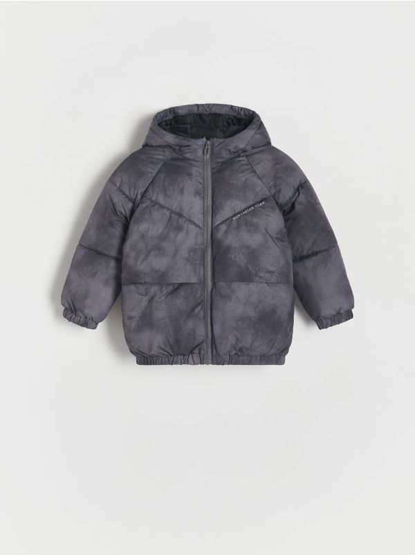 Reserved Reserved - Termoizolirana jakna s kapuljačom - tamnosivo