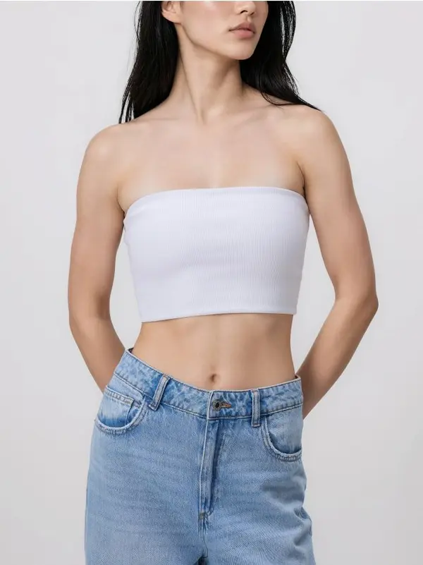 Reserved Reserved - Top bandeau - bijela