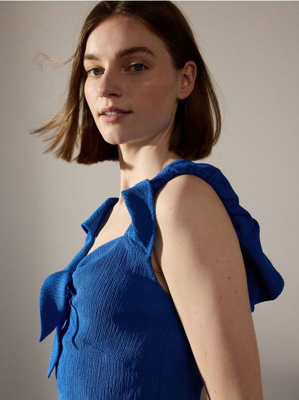 Reserved Reserved - Top na vezanje - plava