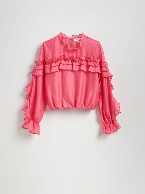 Reserved Reserved - Top od liocelnih vlakana - jarkoružičasto