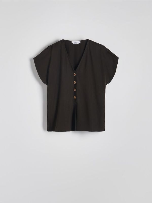 Reserved Reserved - Top od liocelnih vlakana - tamnosmeđe