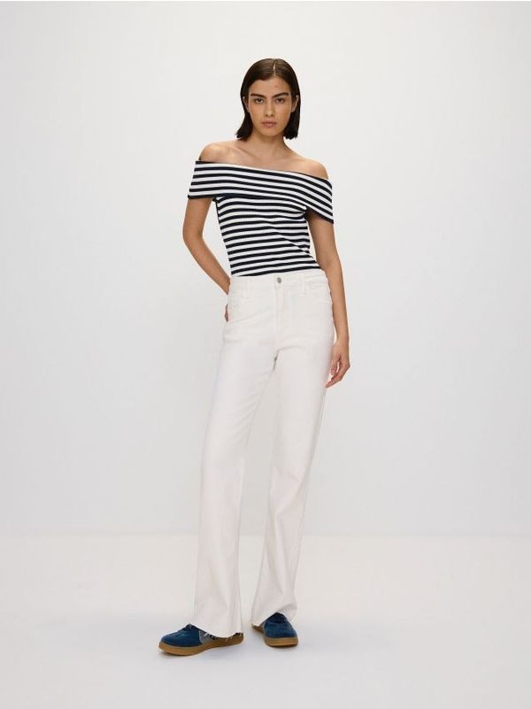 Reserved Reserved - Top od žerseja s visokim udjelom viskoze - šaren